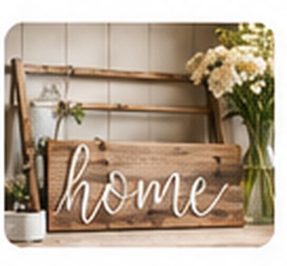 Handmade home sign